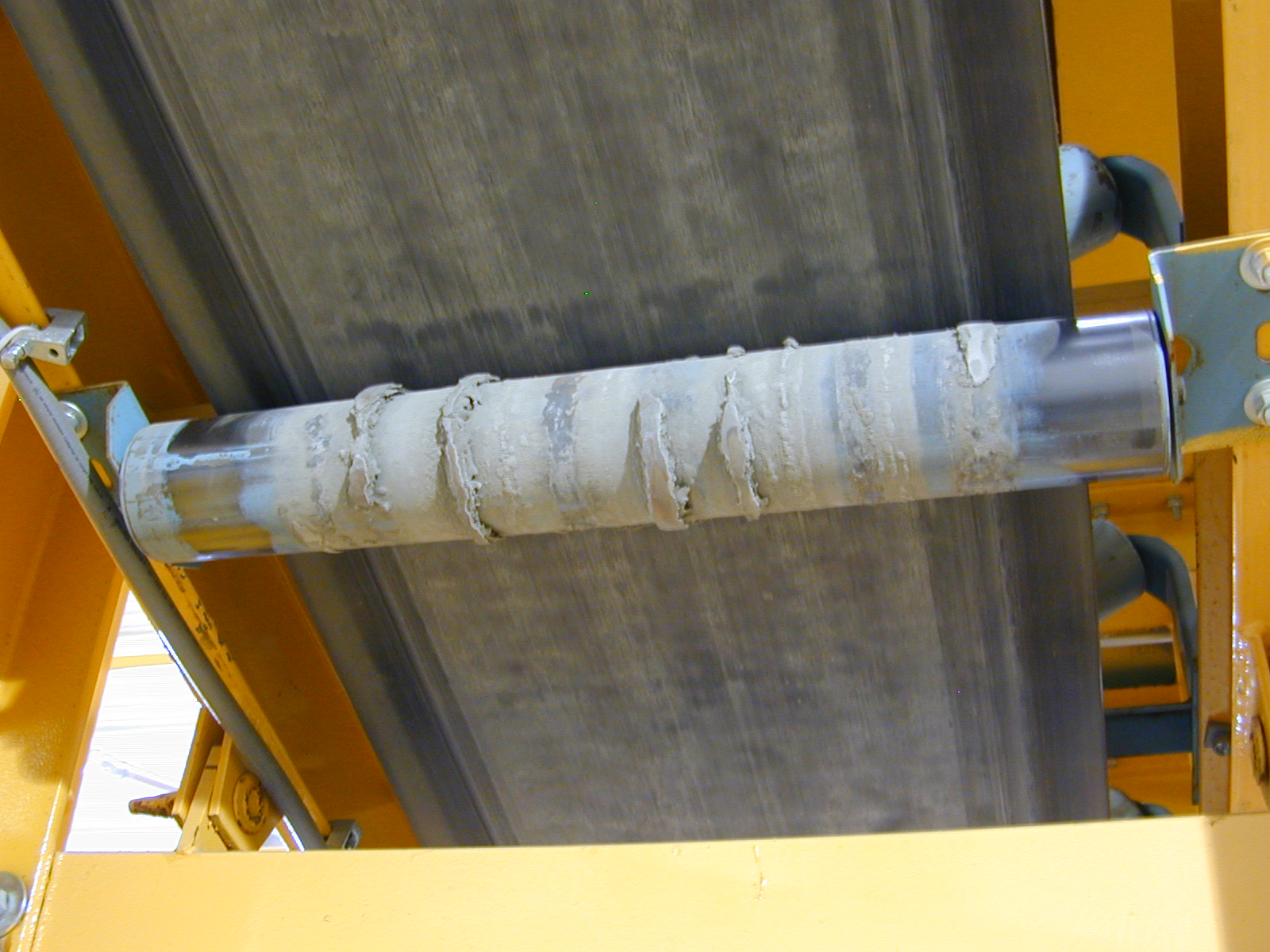 Material handling structure before a zoned coating system was applied